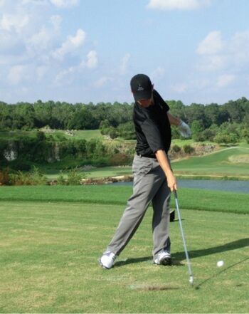 7. Learning to play golf as a 1 arm individual can still create over 90 percent of the distance as a 2 handed golfer