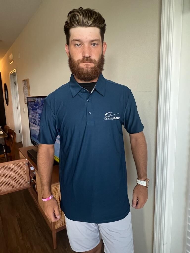 IMG_1689 Men's Gravity Golf Shirt - Navy Blue